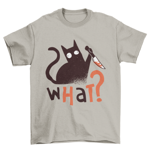 Murder Cat Funny T-shirt