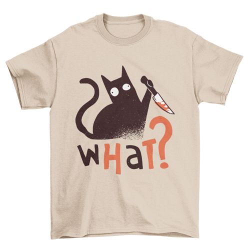 Murder Cat Funny T-shirt