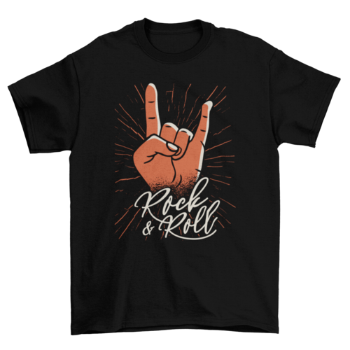 Rock & roll t-shirt design