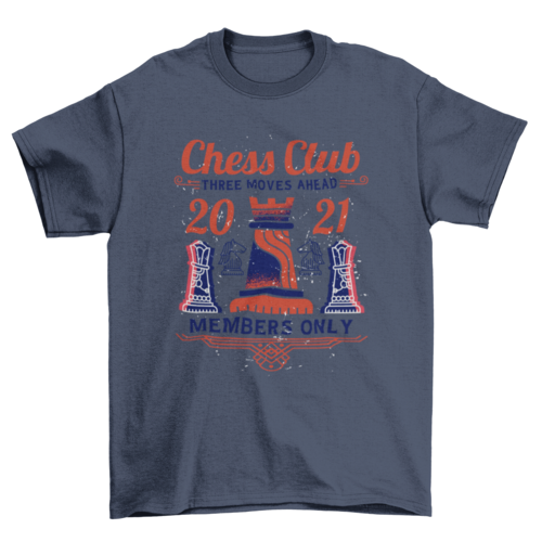 Chess club t-shirt design