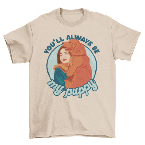 Golden retriever puppy quote t-shirt